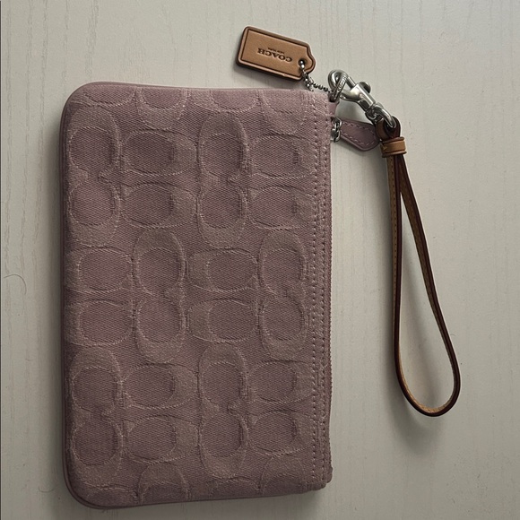 Coach  wristlet in Signature Denim CJ874 - Picture 5 of 7